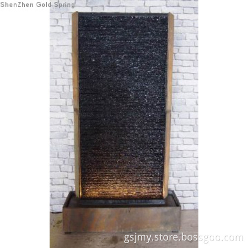 Bedrock Falls Floor Fountain Indoor Outdoor Fountain